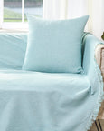 Διακοσμητική Μαξιλαροθήκη Charisma Cotton Stripe Aqua 57X57